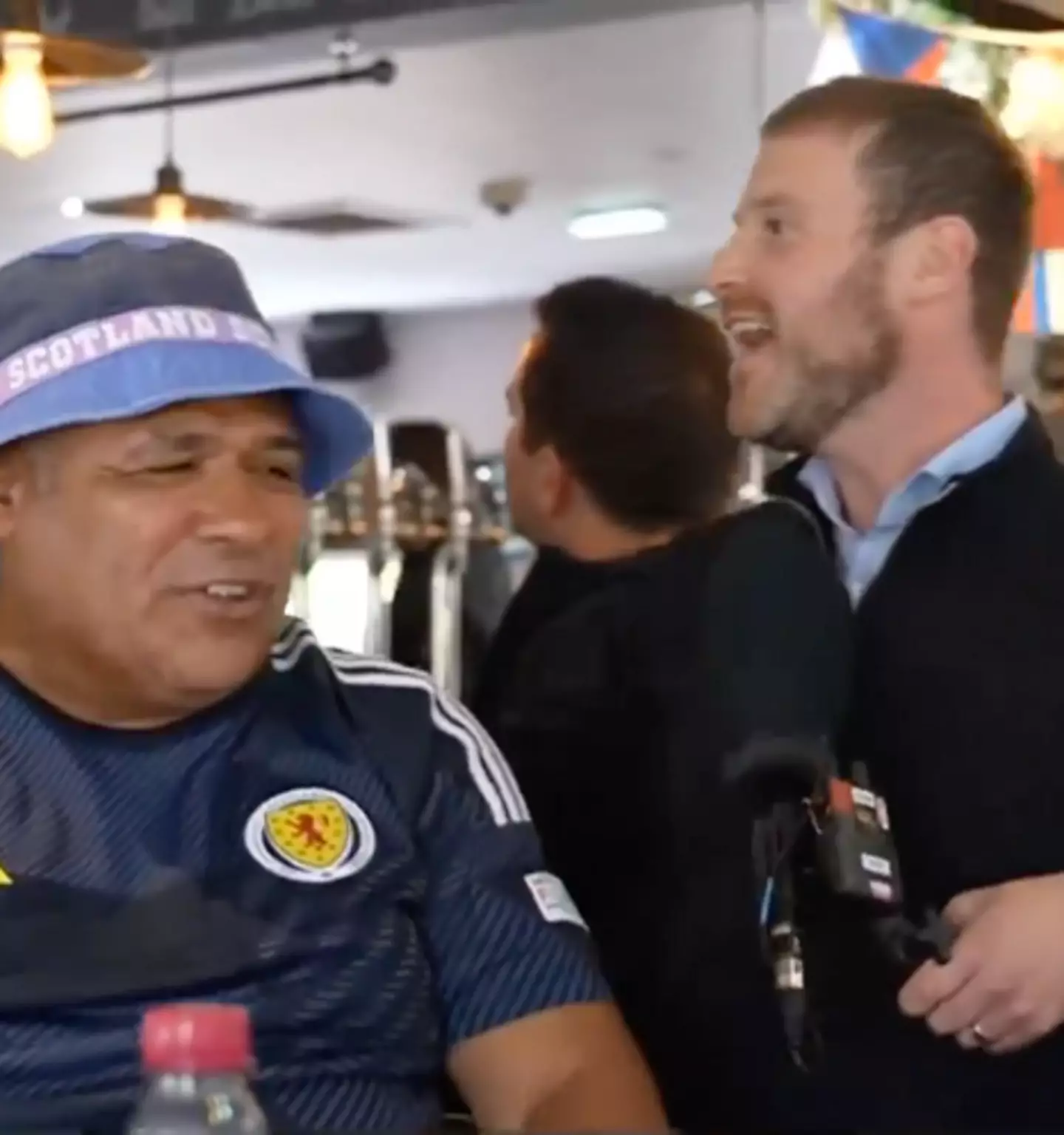 The rest of the fans were loving it. (Sky News)