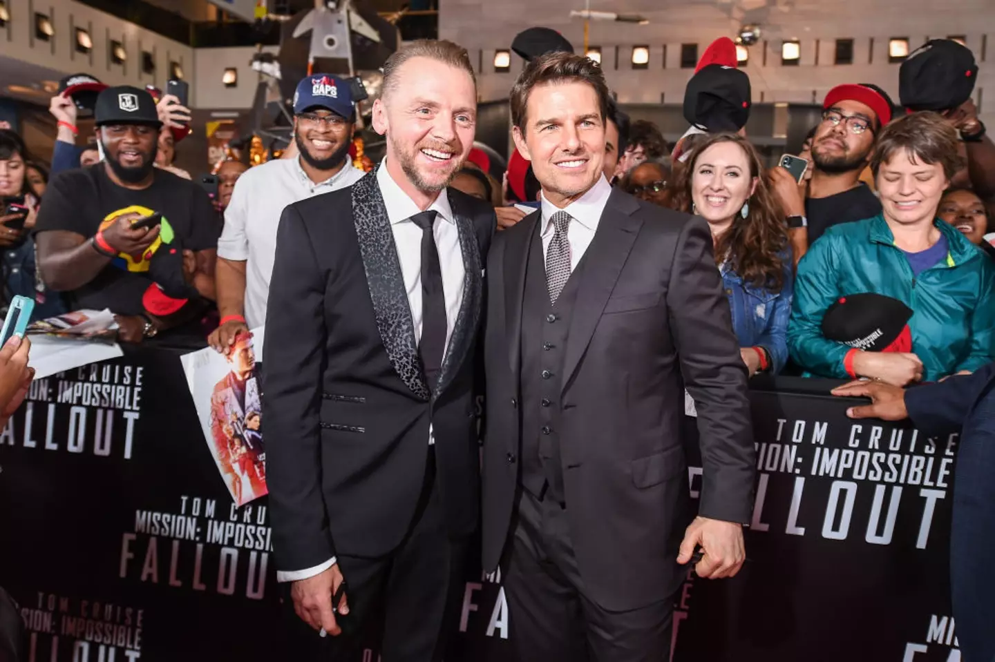 Tom Cruise skydiving while wishing people a good Christmas was his inspiration. (Michael Loccisano/Getty Images for Paramount Pictures)