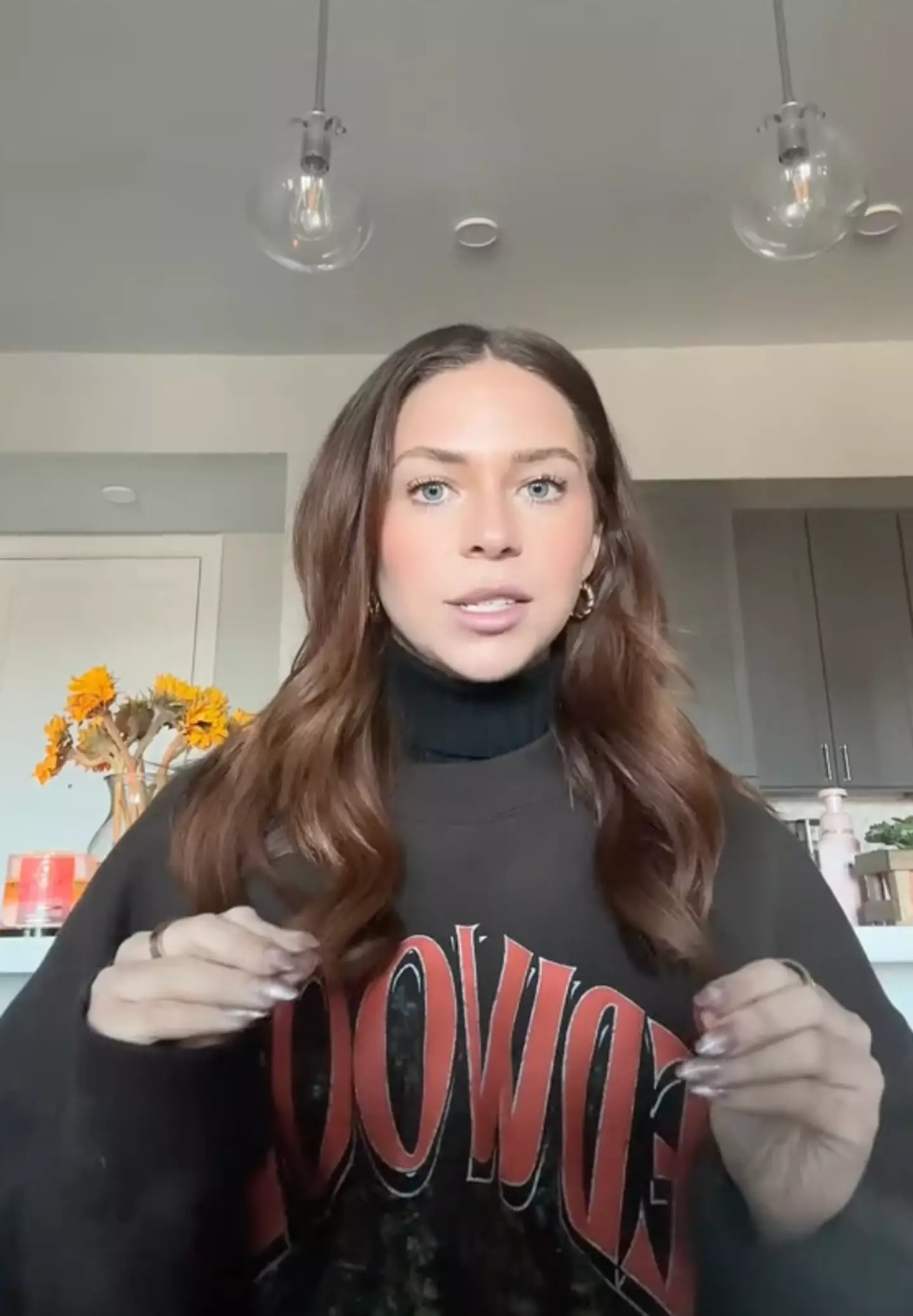 Brittany explaining her job hunt experience.