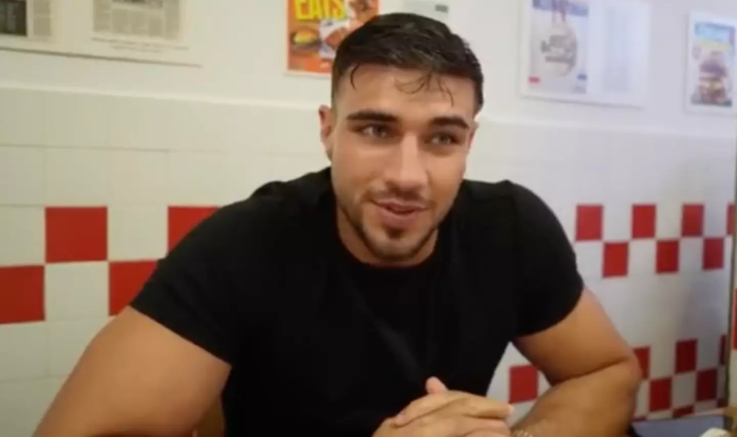 The boxer clearly enjoys a good Five Guys order!