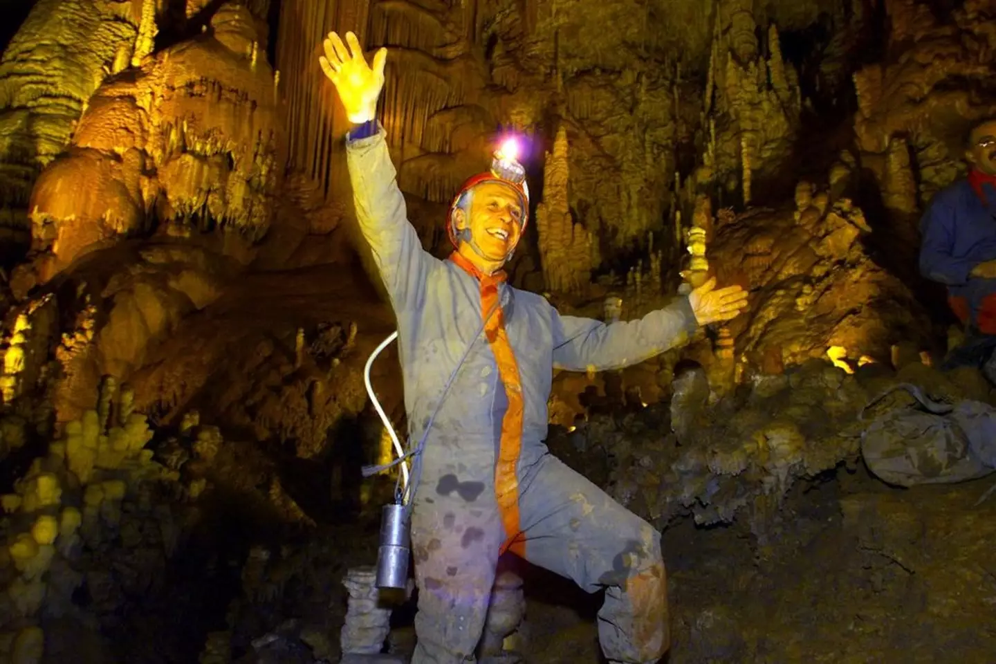 The scientist explained the landmark discovery he made during his first underground expedition (PHILIPPE DESMAZES/AFP via Getty Images)