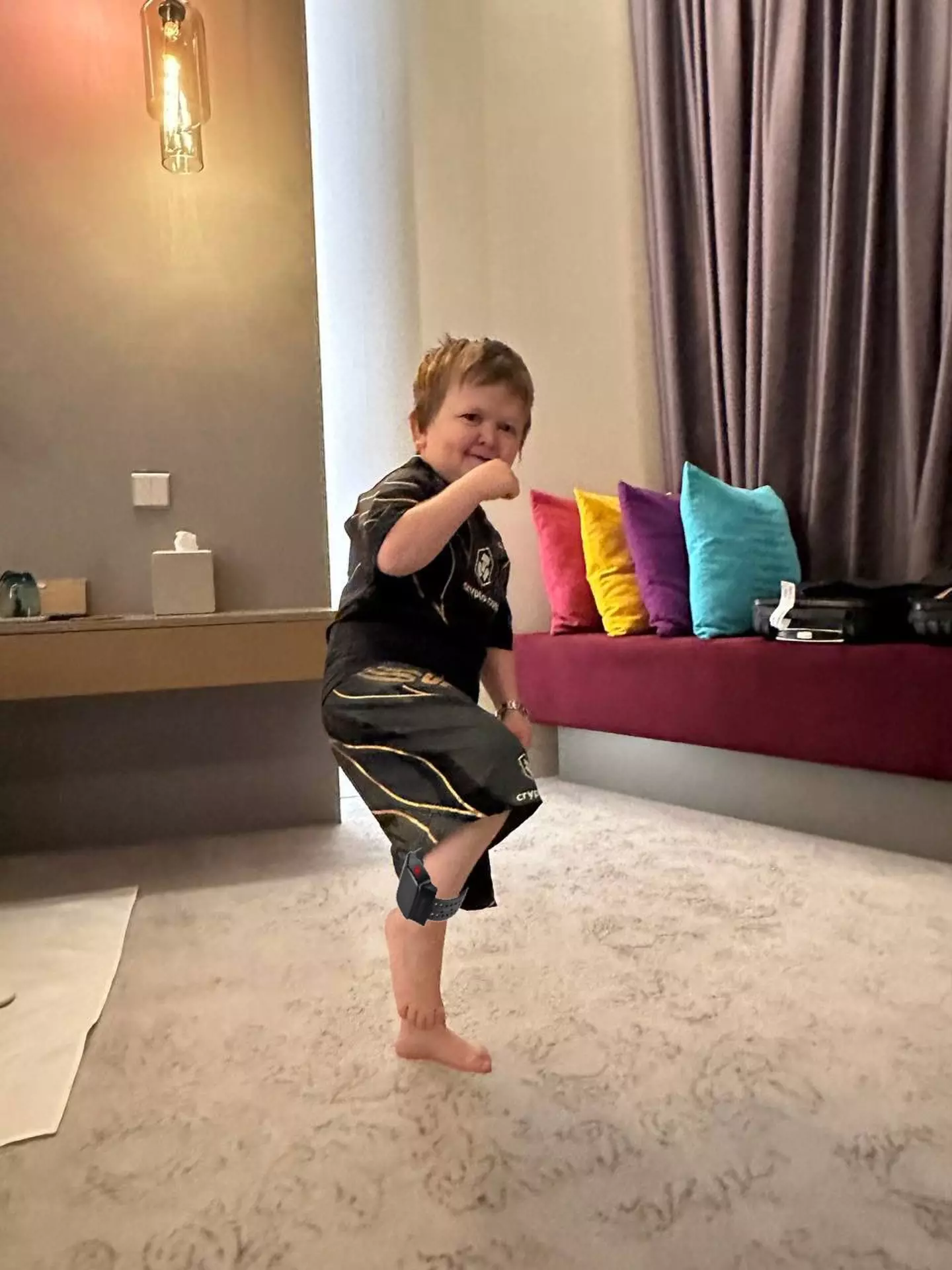 Social media star Hasbulla says he's been released from prison and placed under house arrest.