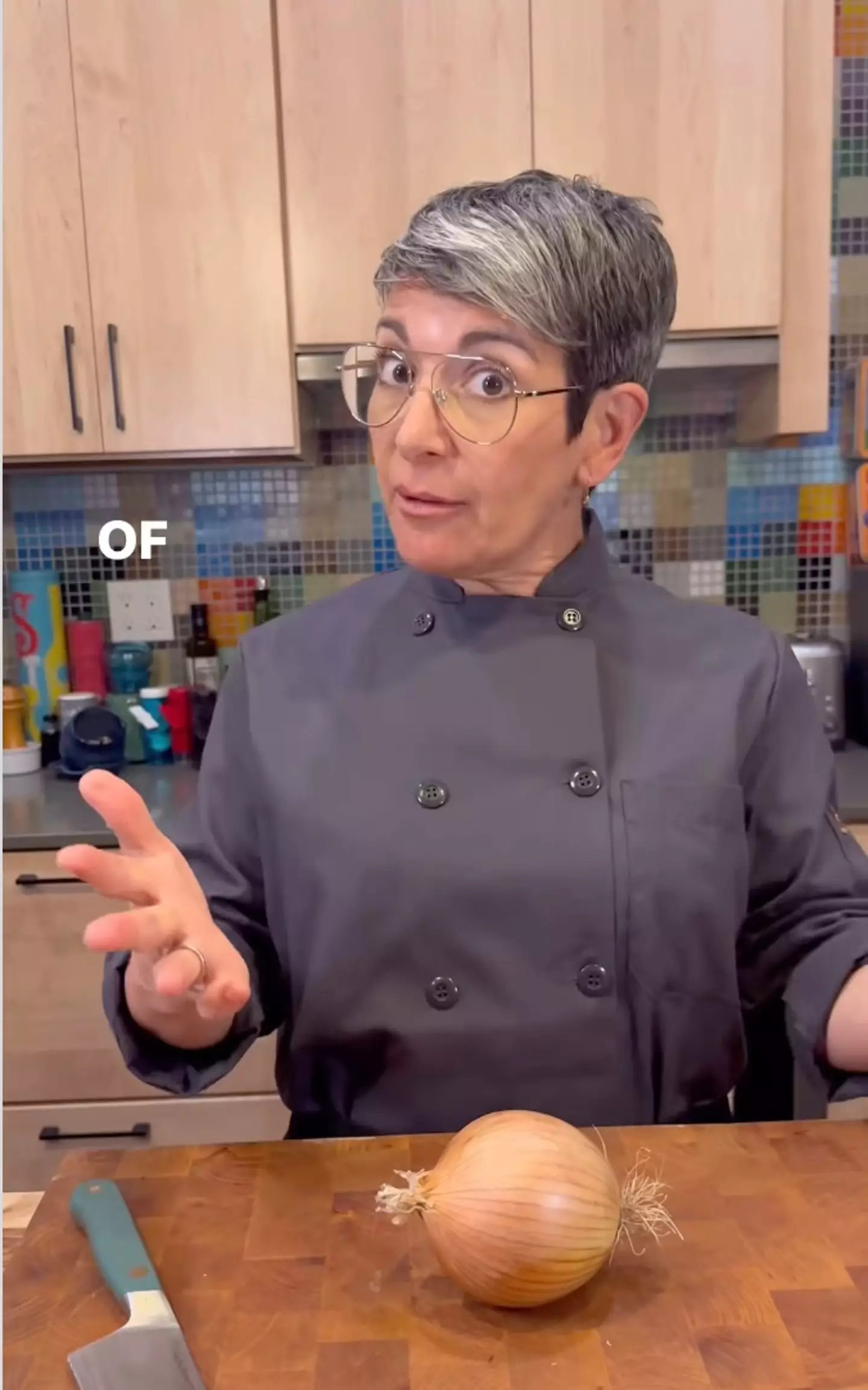 Erica Wides shared her tear-free technique to chopping onions.