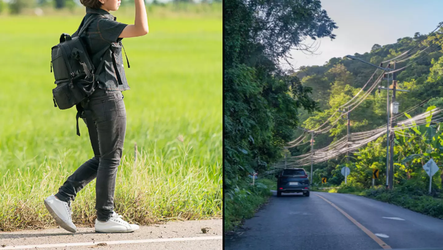 Man forgets wife after toilet break on road trip and she's forced to walk 12 miles to find him