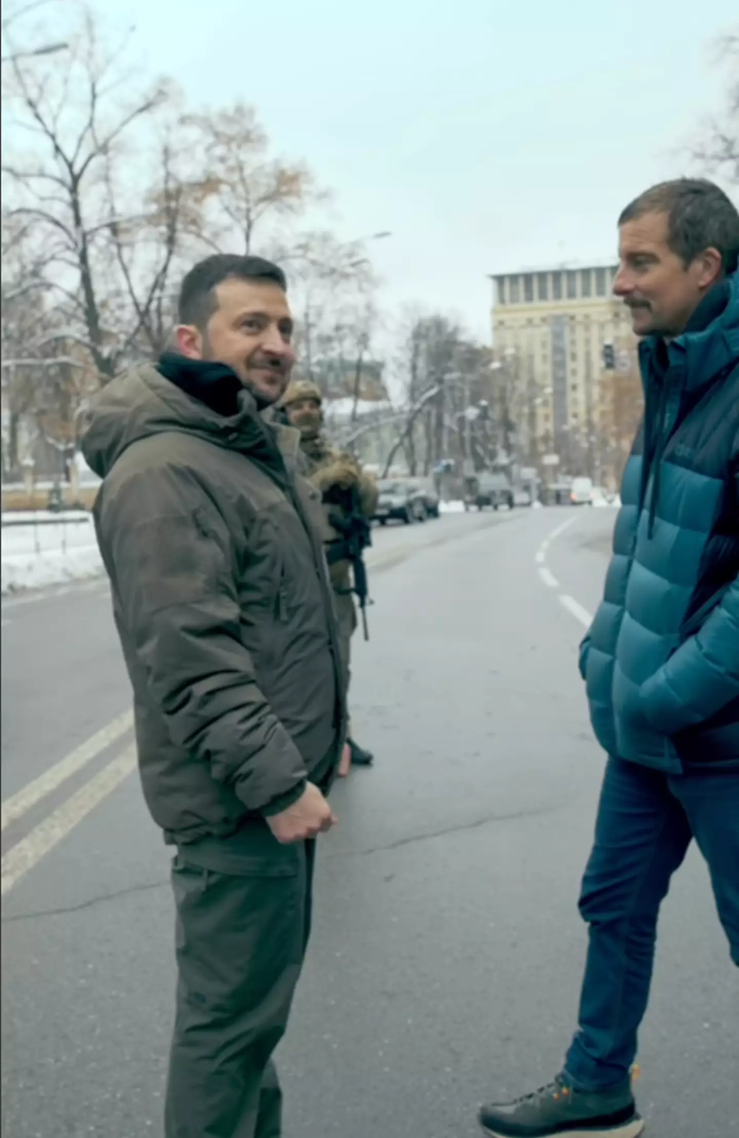 Grylls and Zelensky's chat will air on Tuesday at 8:00pm on Channel 4.