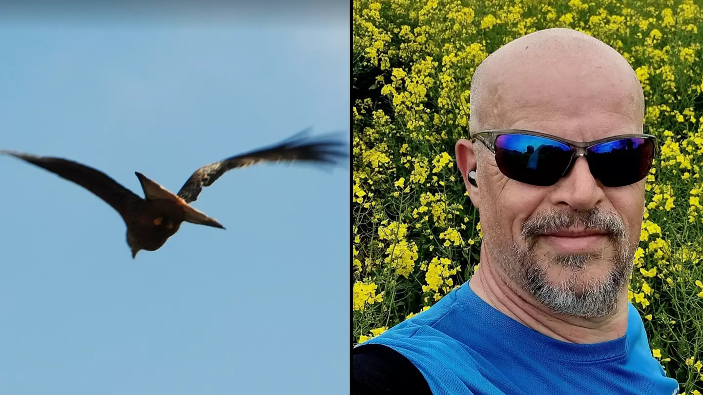 Dad thinks he's taken photo of 'pterodactyl' dinosaur flying over nature reserve