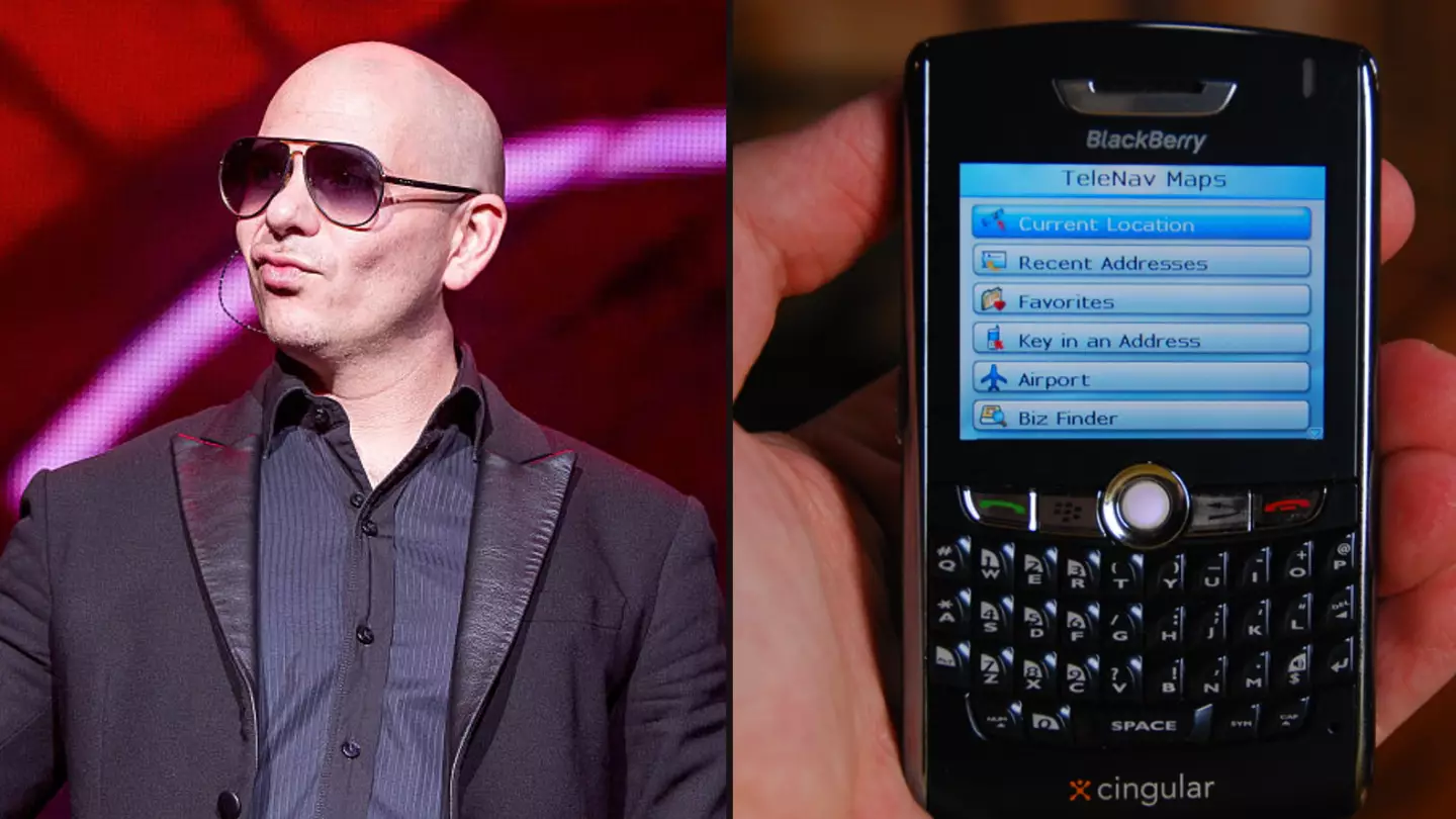 Bizarre reason Pitbull used a BlackBerry instead of an iPhone
