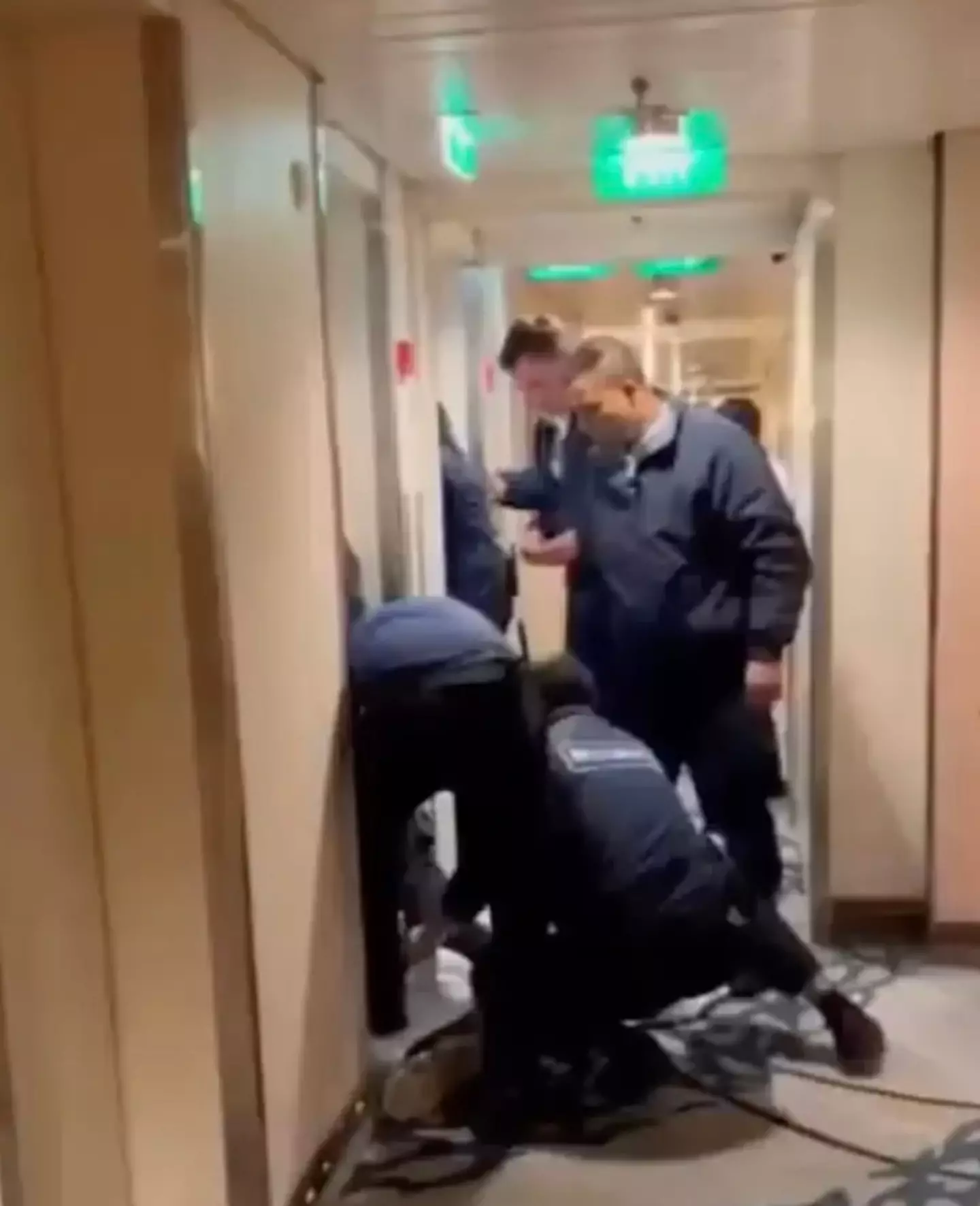 The dad was pronounced dead around two hours after he was restrained by security (FOX 11 Los Angeles)