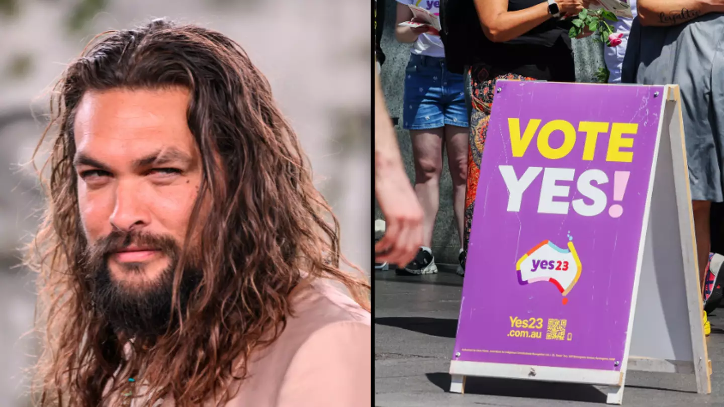 Jason Momoa throws his support behind the Yes vote for The Voice referendum