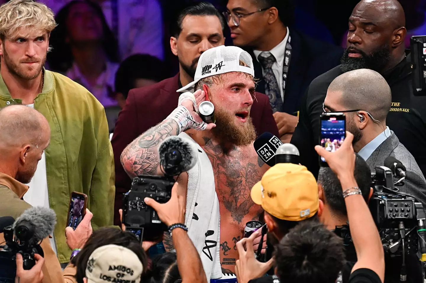 Paul seemed unbothered by the boos (Tayfun Coskun/Anadolu via Getty Images)