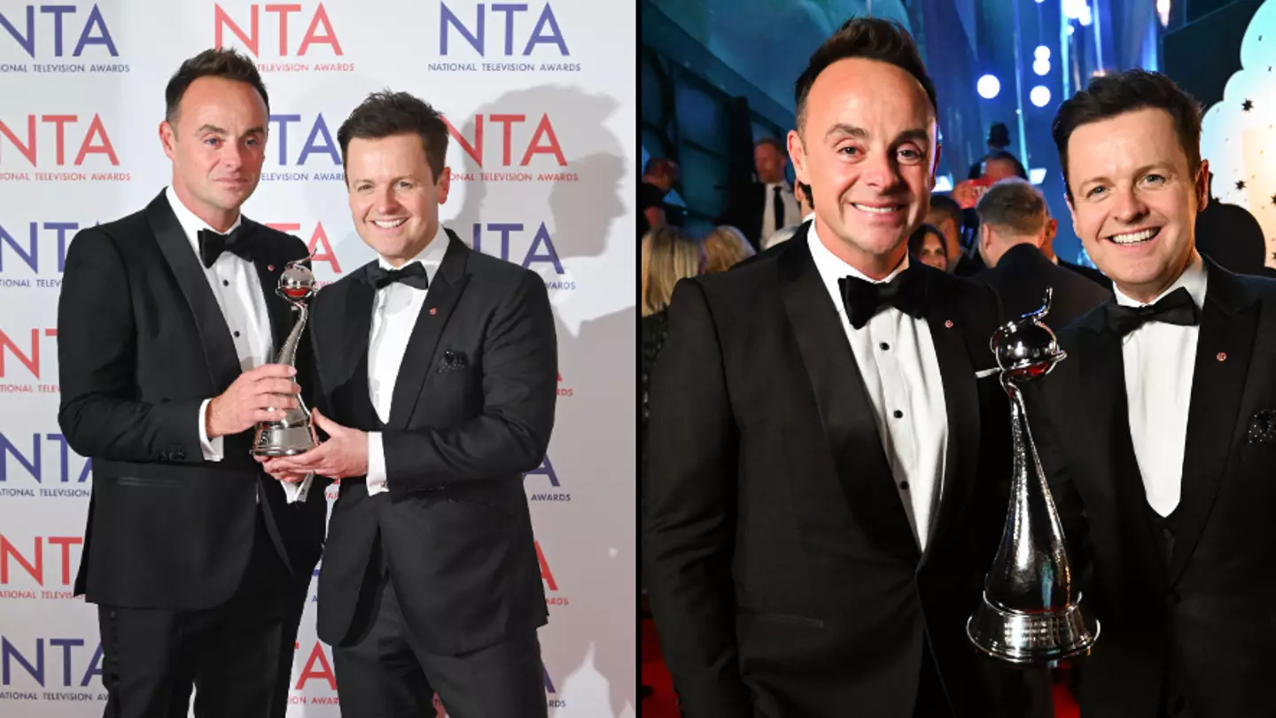Ant & Dec win Best Presenters at NTAs for record 23rd year in a row