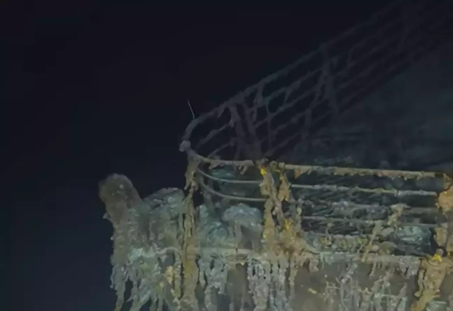 The bow of the Titanic didn't implode and is relatively intact on the ocean floor, the stern of the ship did and suffered far more damage.