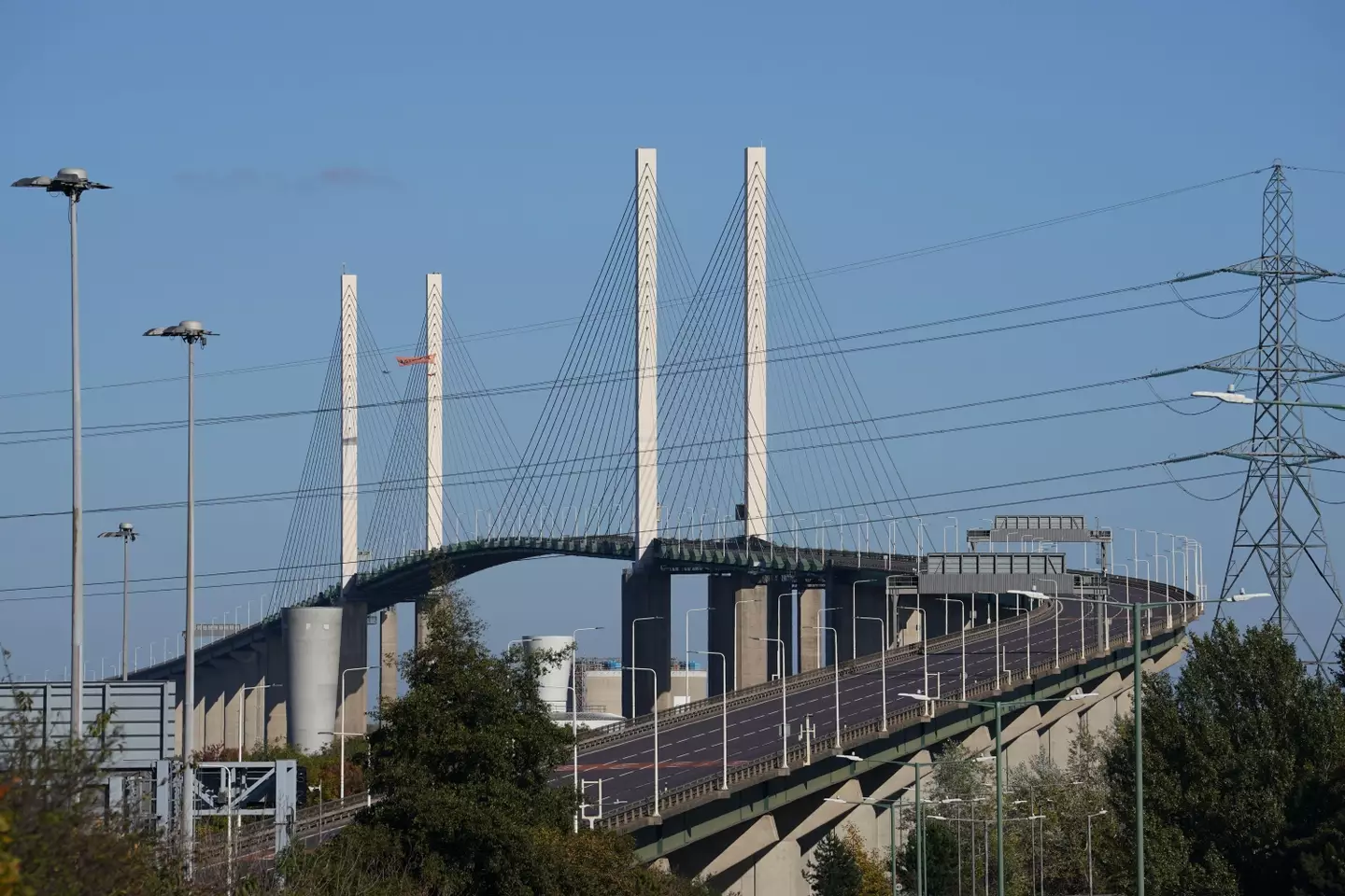The protesters scaled the Dartford Crossing.