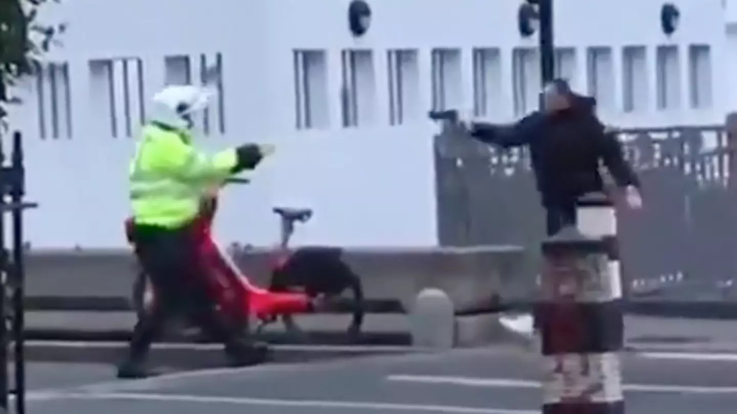 Brave Cop Stands His Ground As Man Points Gun At Him In London Street
