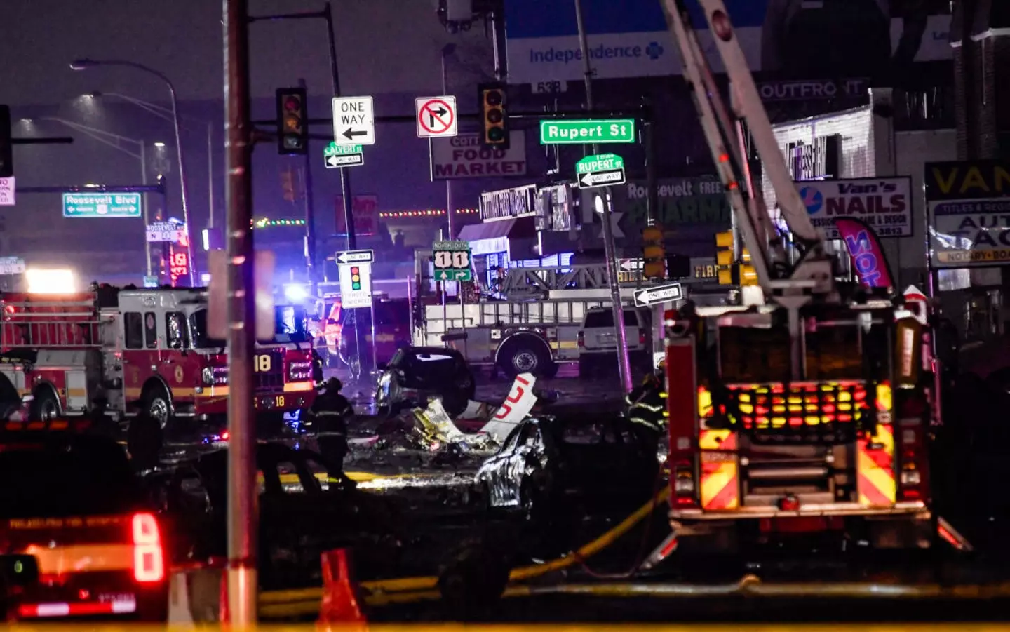 The jet crashed last night. (Matthew Hatcher/Getty Images)