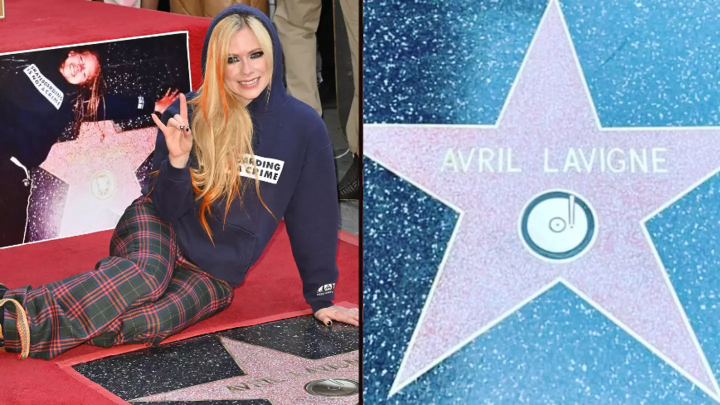 Avril Lavigne has been given a star on the Hollywood Walk of Fame