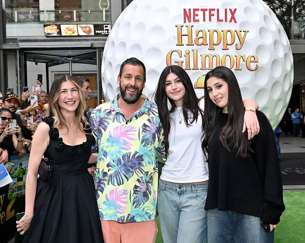 Sandler is dad to daughters Sadie, 19 and Sunny, 17, who he shares with wife Jackie (Roy Rochlin/Getty Images for Netflix)