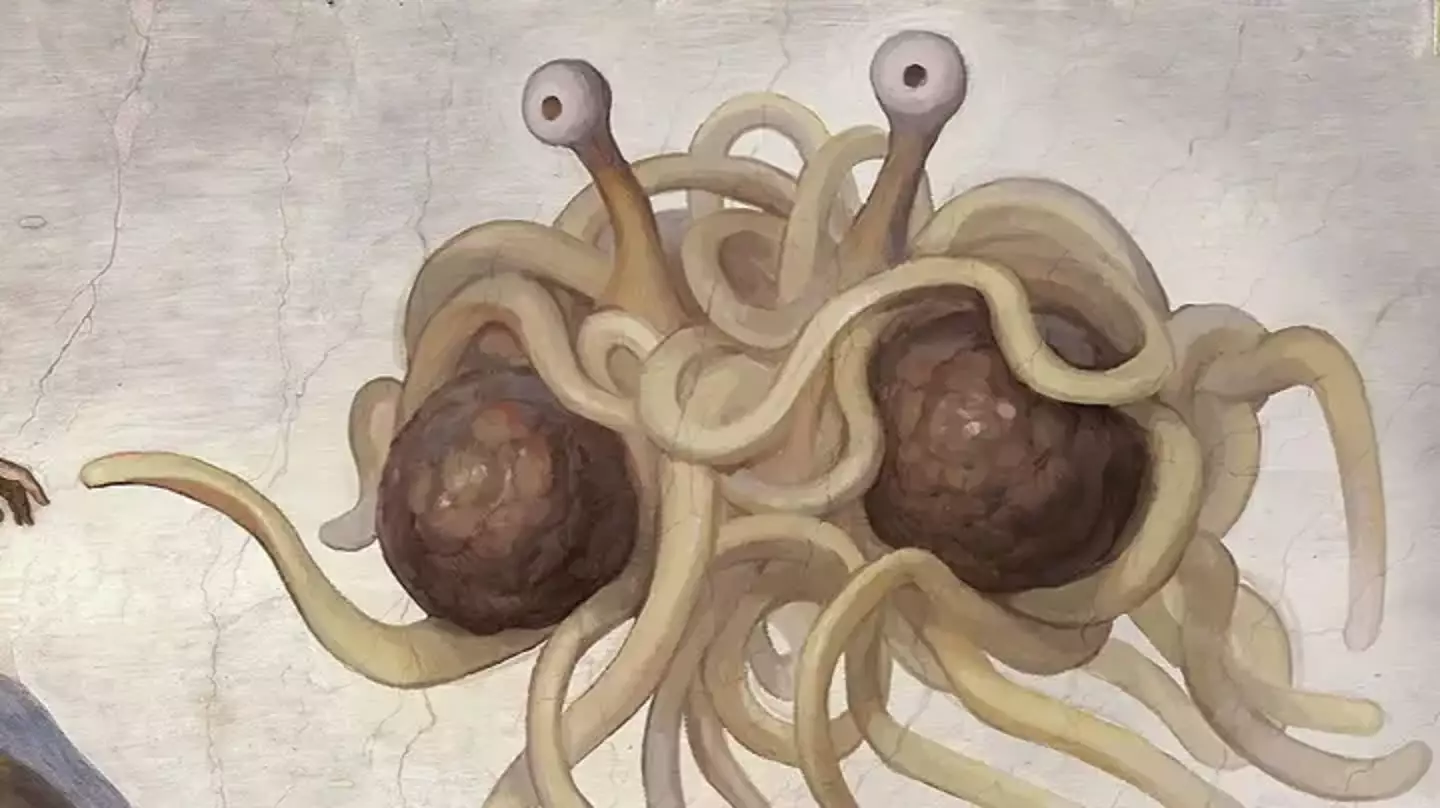 The Church Of The Flying Spaghetti Monster.