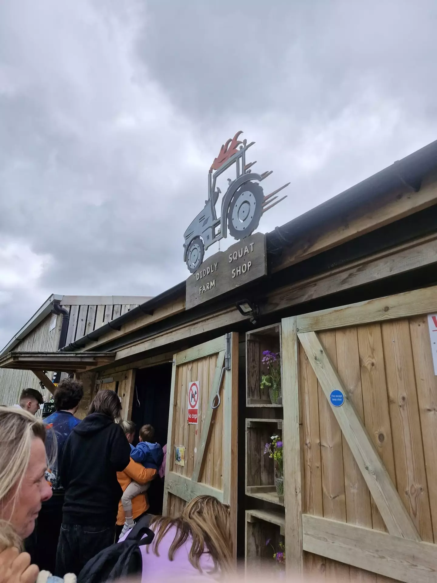 Outside Diddly Squat Farm Shop. (LADbible)