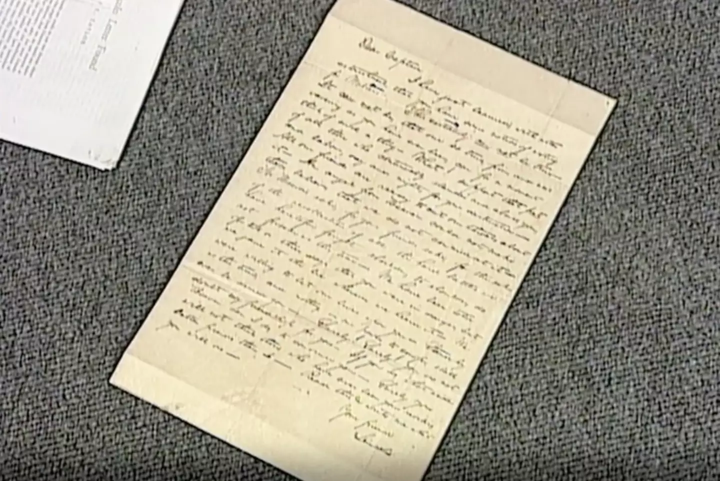 The 'pristine' letter (PBS)