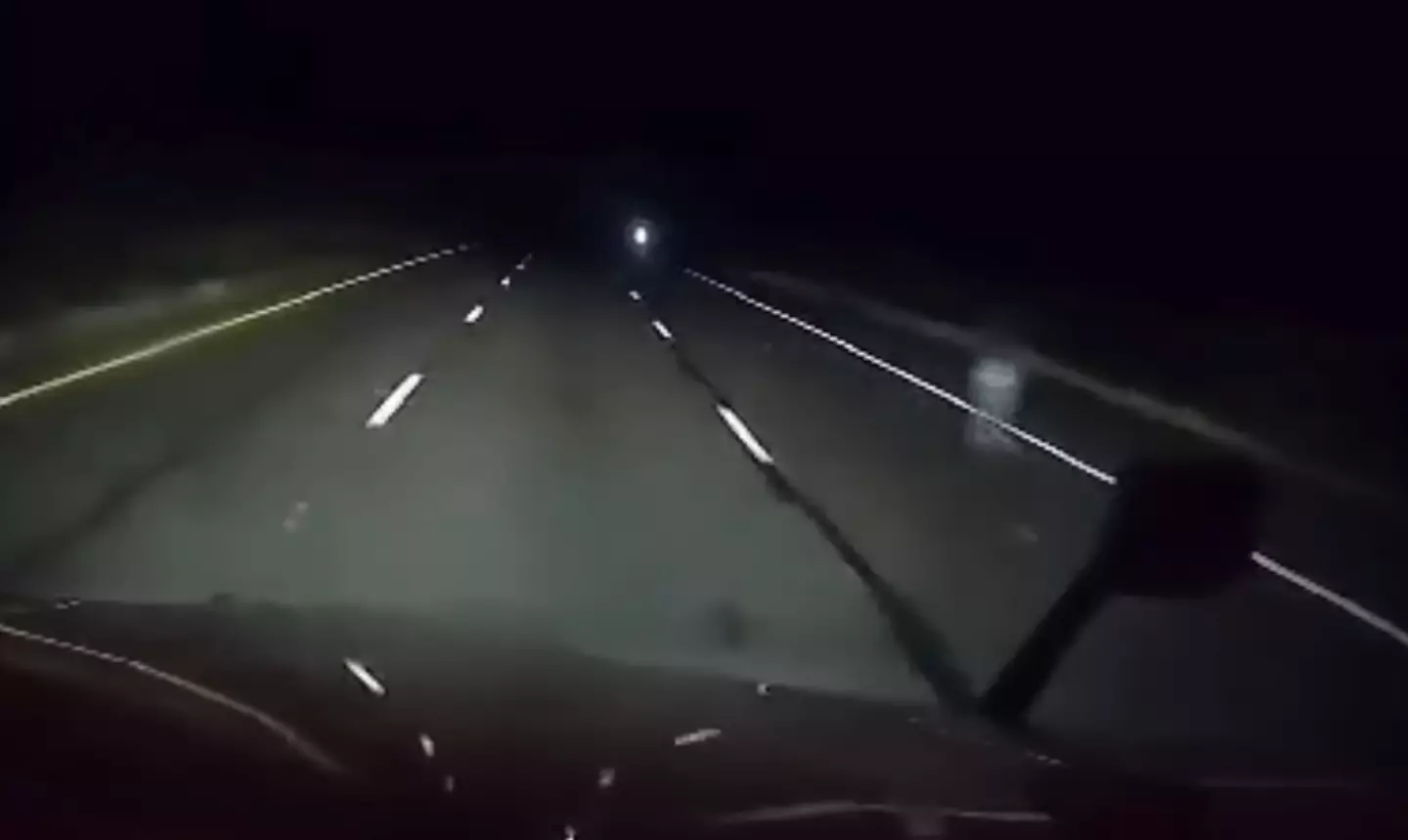 What's that thing on the road, is it a ghost?