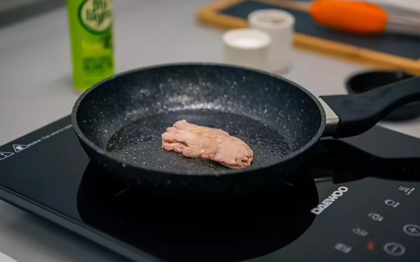 The fillet pork steak was grown from a few animal cells.