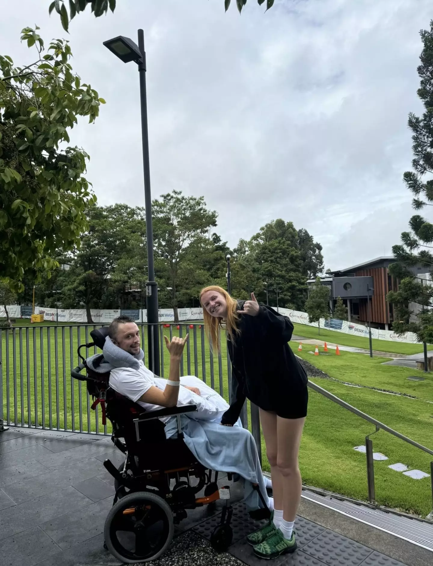 He and girlfriend Stella can't afford the rehabilitation in Australia, so they're having to return to the UK (Kennedy)