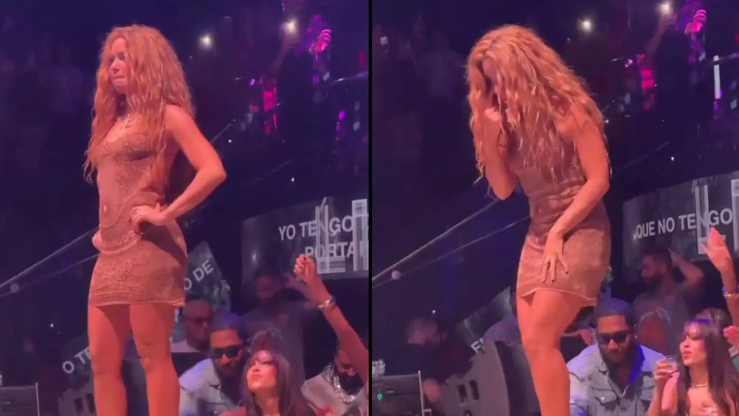 Shakira leaves stage as fan appears to ‘film up her dress’ during performance