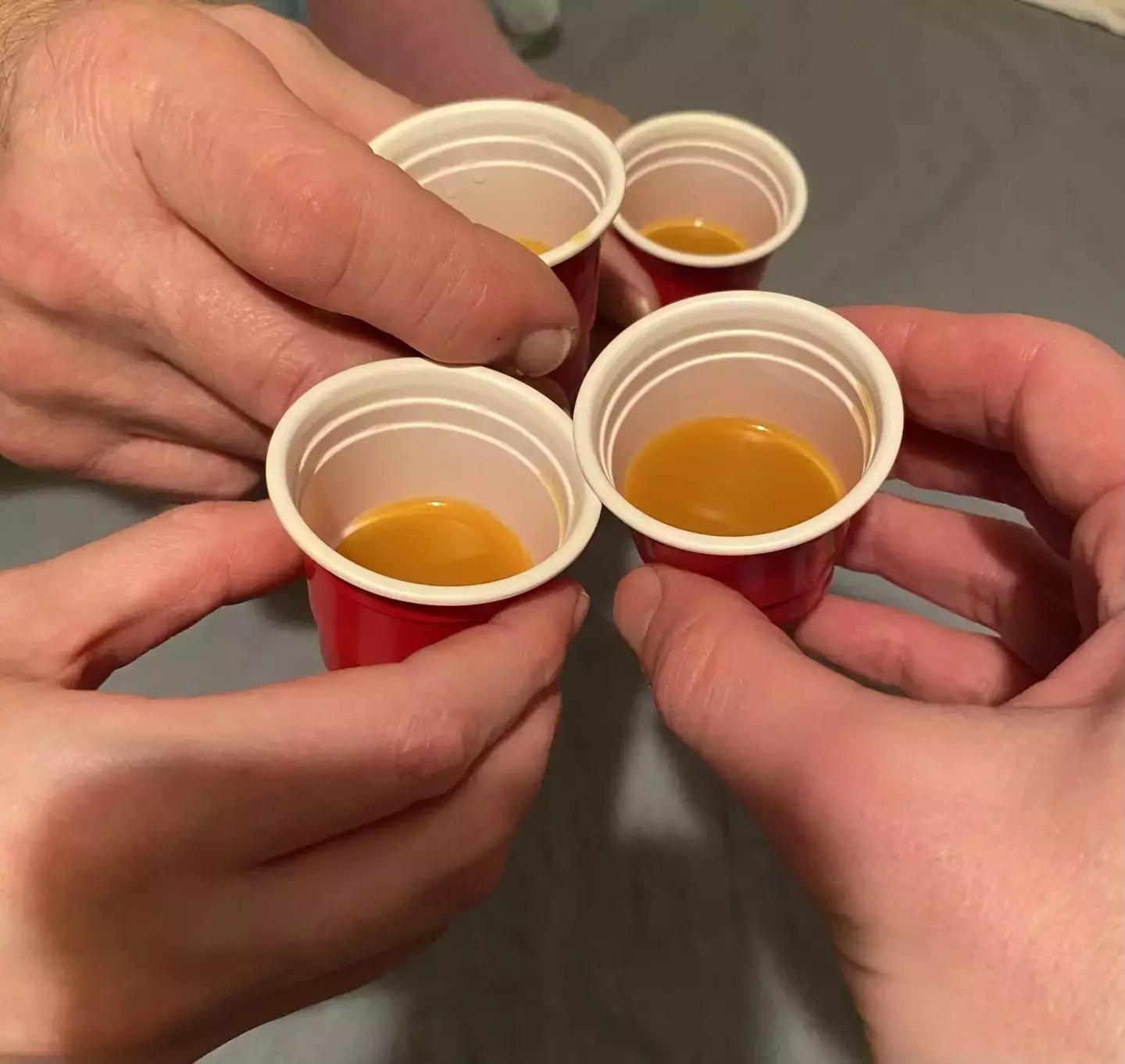 George and his friends gave the spirits a go (George Nash)