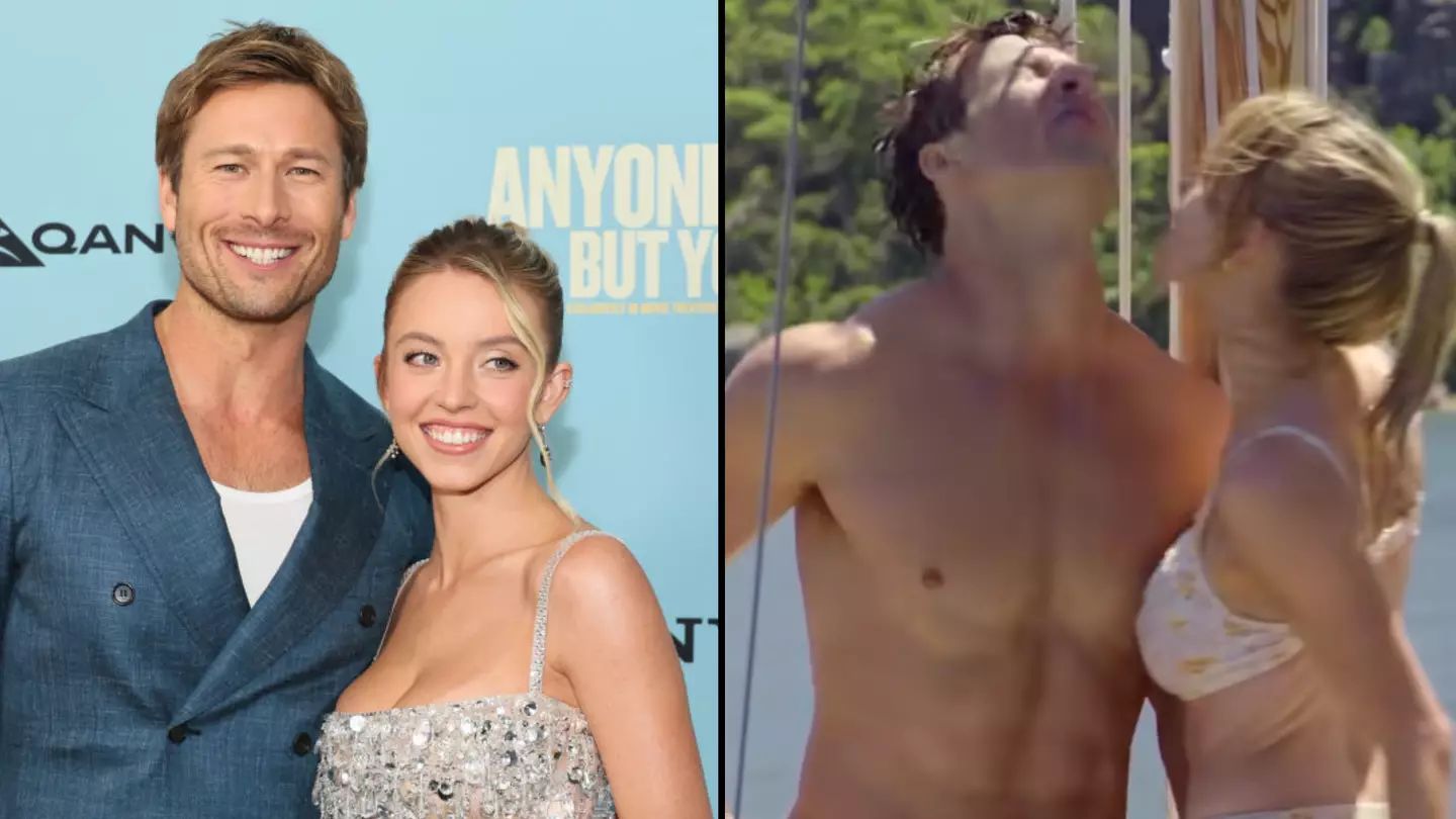 Glen Powell admits he 'nearly died' filming nude scene with Sydney Sweeney