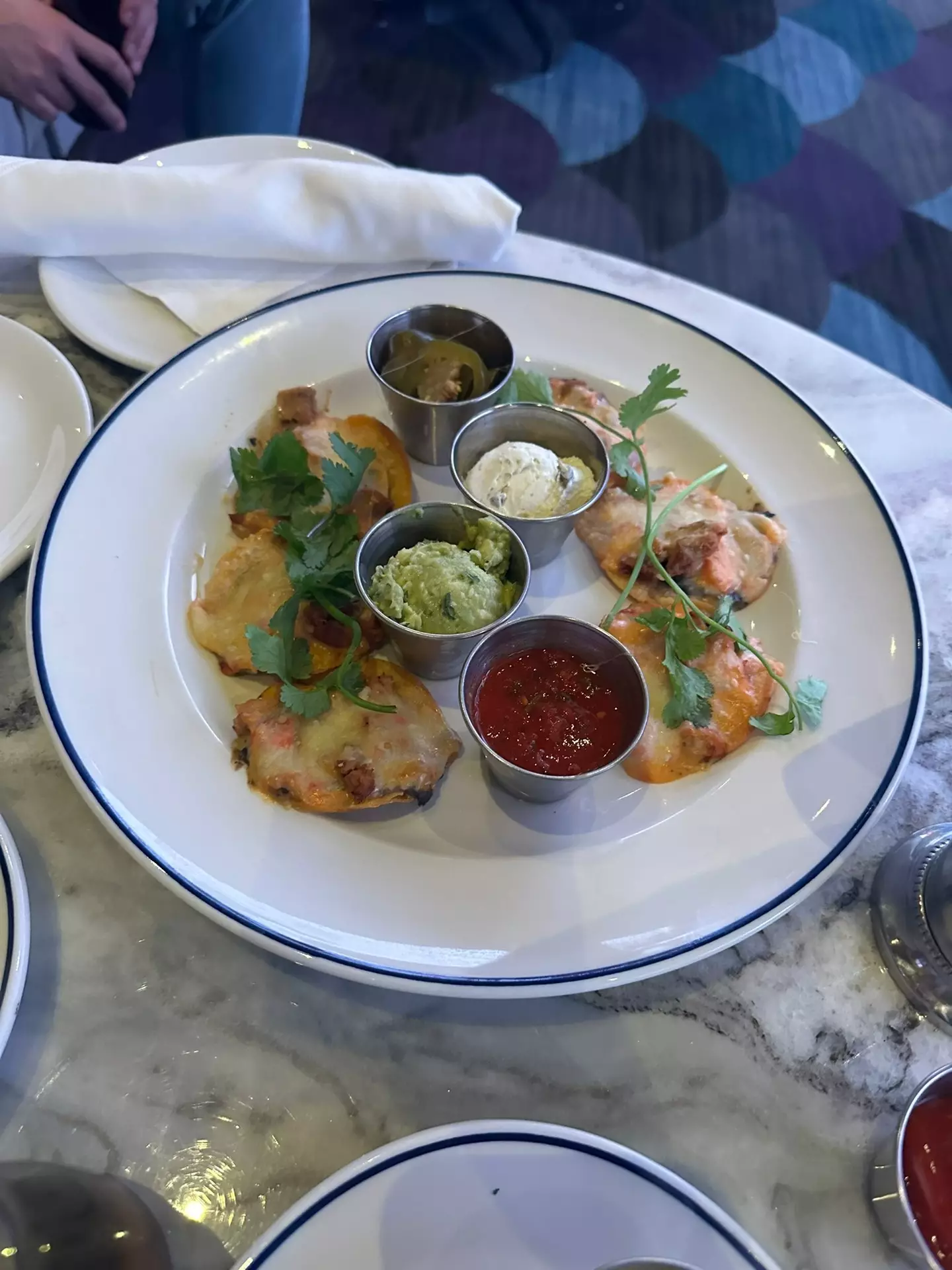 Las Vegas' Fountainbleau hotel was mercilessly mocked after its pathetic portion of nachos was shared online.