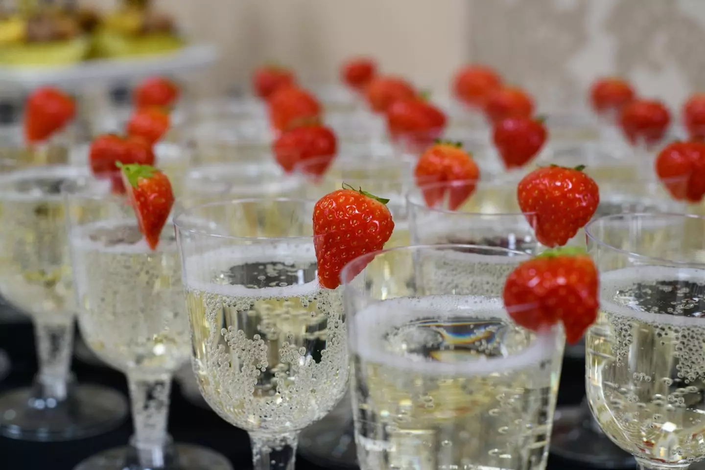 If your drink has bubbles, you're in trouble. Or something along those lines.