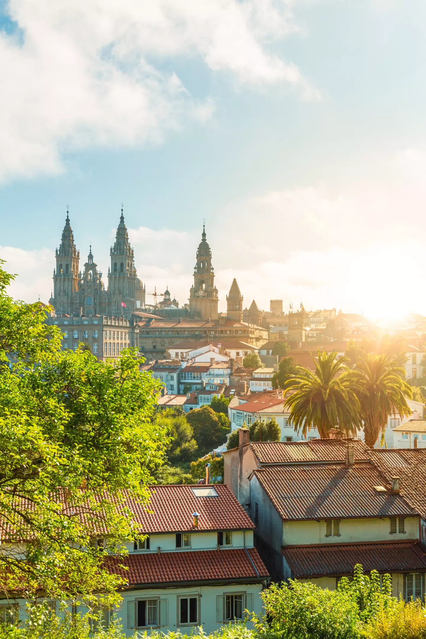 The beautiful city of Santiago de Compostela.