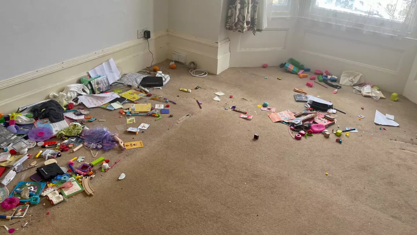 Woman horrified at what was left under sofas when she moved them to new house