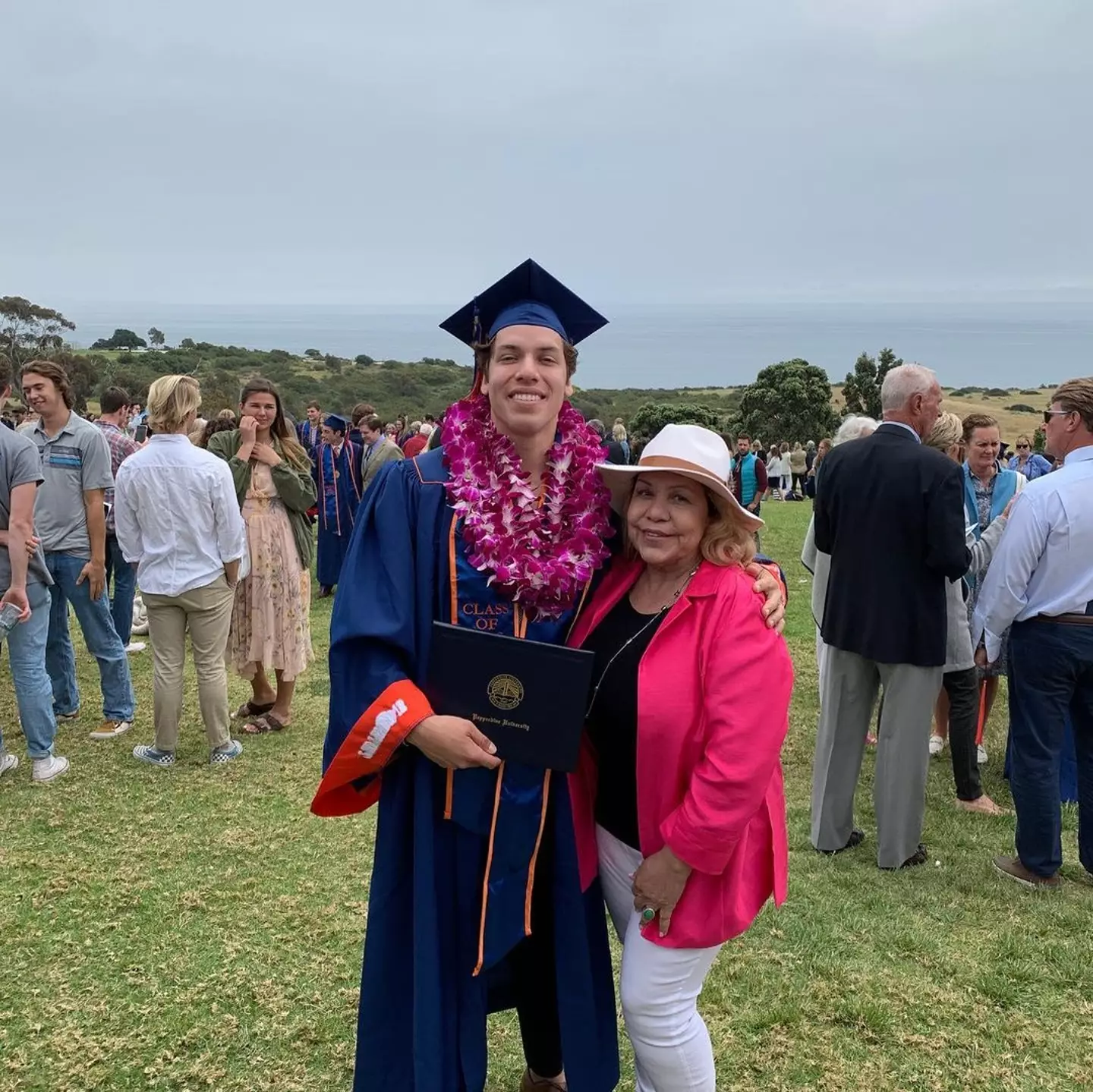 Joseph Baena with mum Mildred.