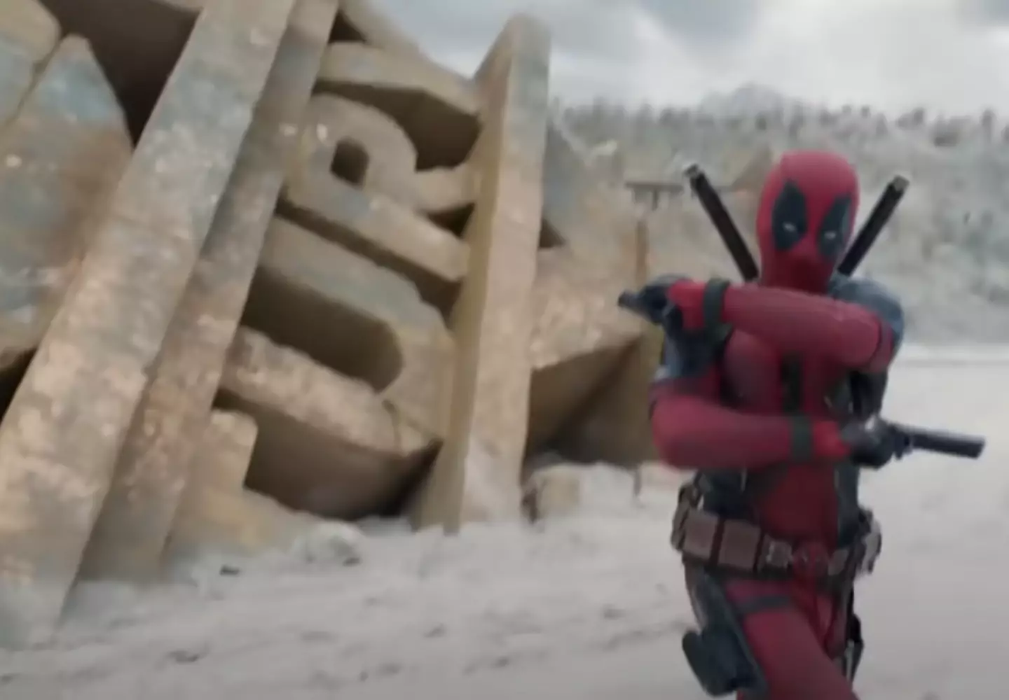 Fans were tickled when they noticed the 20th Century Fox logo in the background.