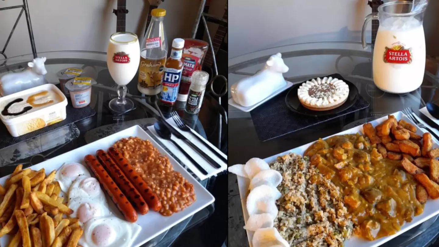 People Are 'Obsessed' By Man Who Has Pint Of Milk And Full Tub Of Ice Cream With Every Meal