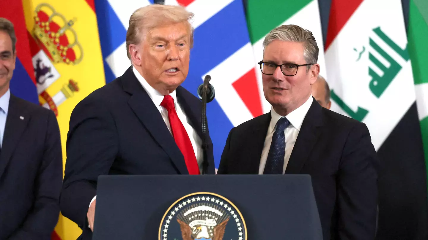 Brutal moment Donald Trump humiliates Keir Starmer on the world-stage at peace summit
