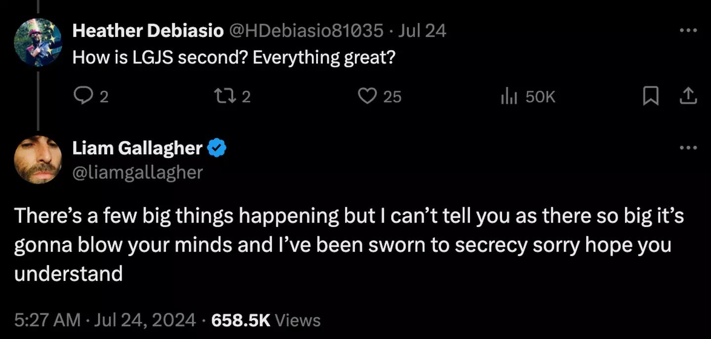 He wasn't lying (X/liamgallagher)