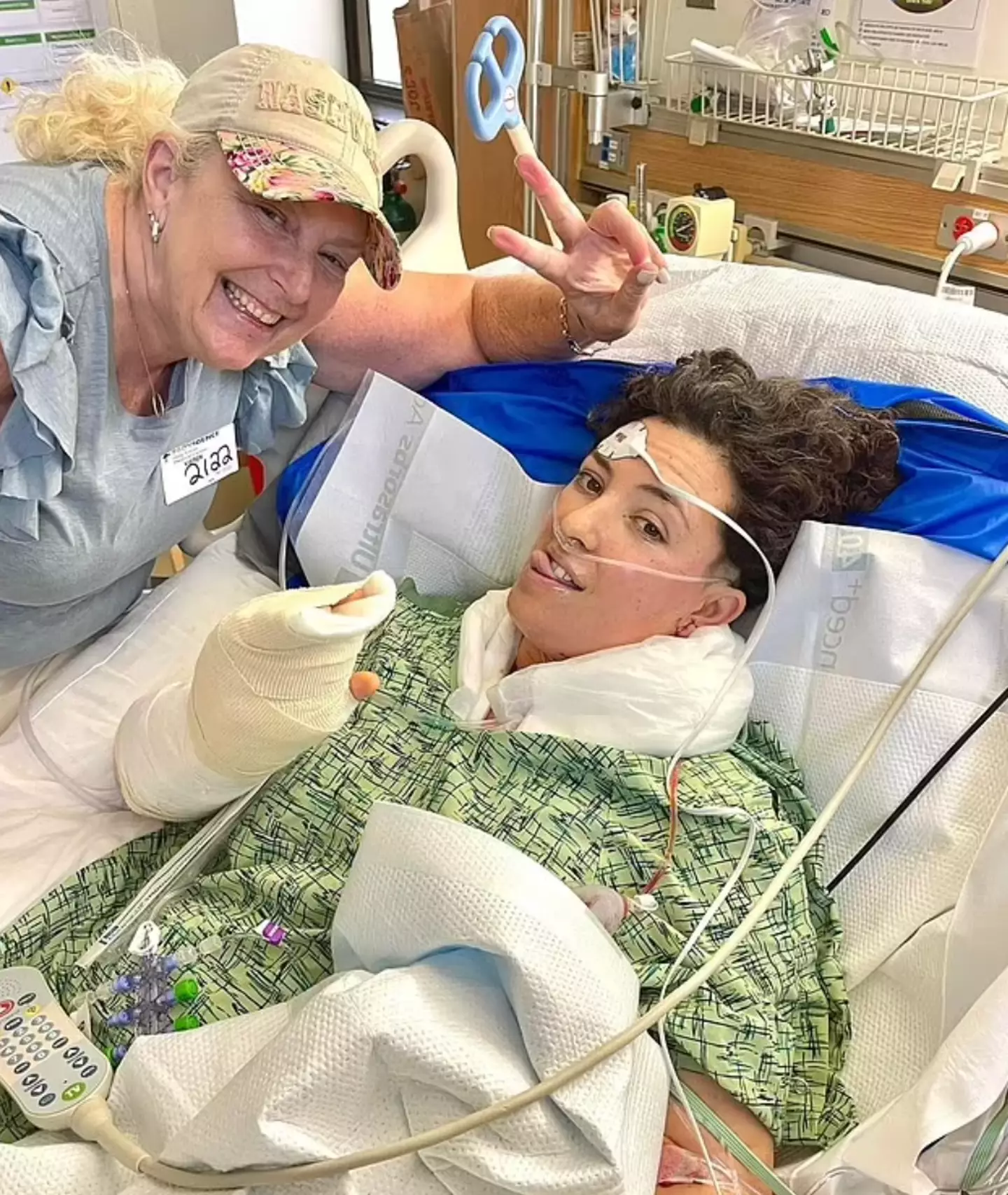 Allie Shehorn has been recovering from her injuries in hospital. (Facebook/Allie Shehorn)