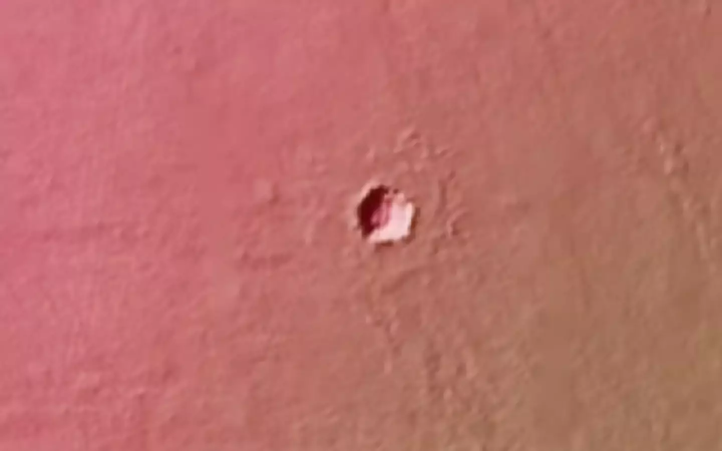 It has been suggested the hole could be sheltering an alien species from the harsh conditions on the planet (NASA)