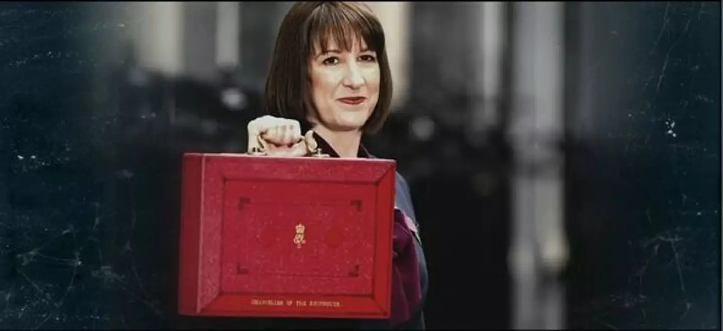 This shot of Rachel Reeves presenting the budget was placed in the finale of Clarkson's Farm for one single frame (Prime Video)