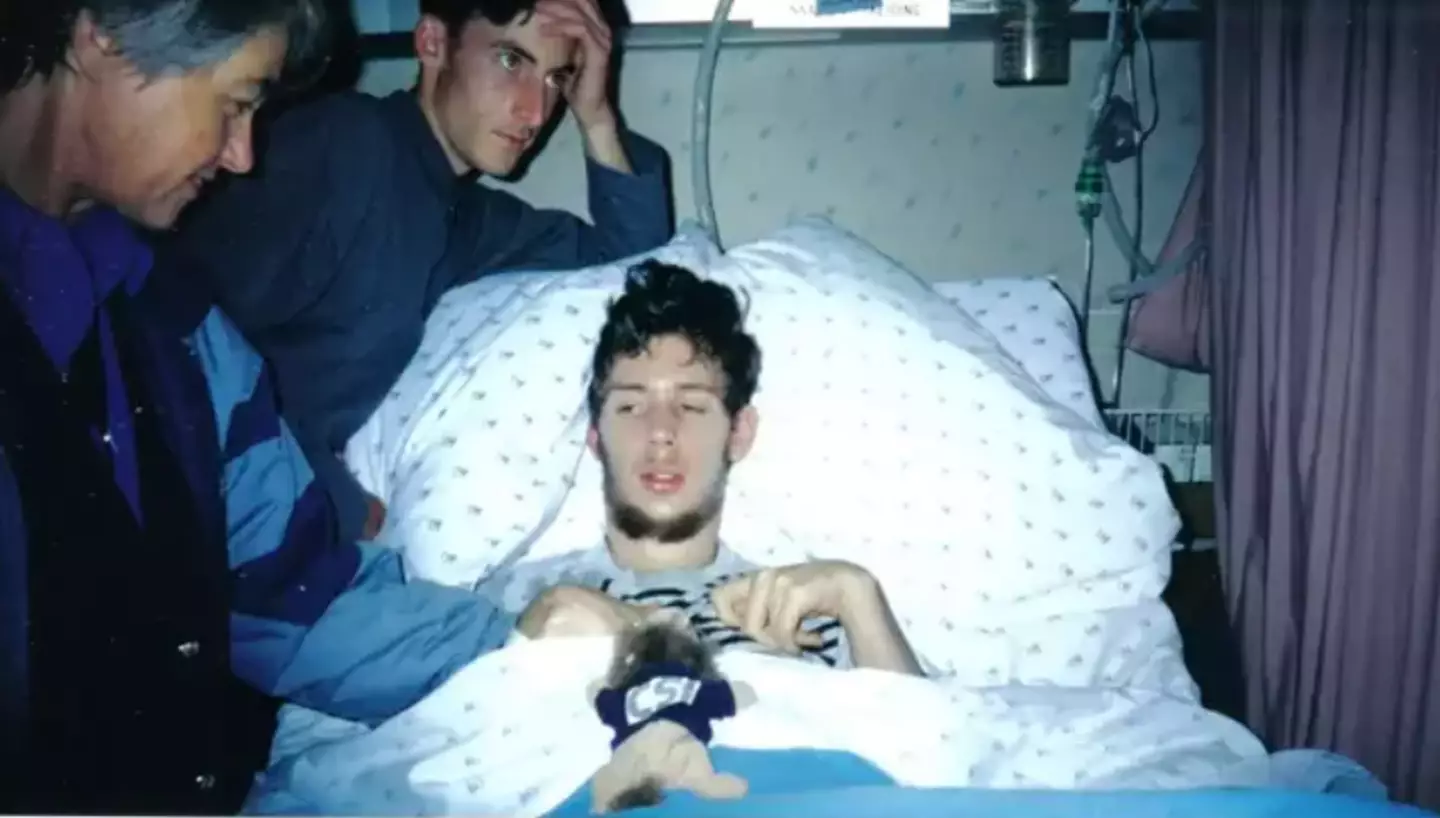 Martin Pistorius in hospital.