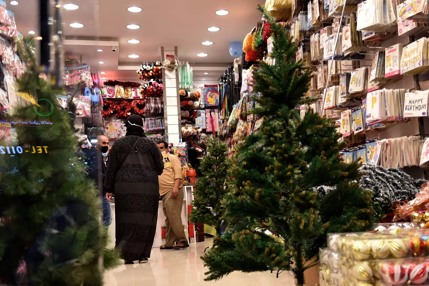 People are starting to push the boundaries of the Christmas ban in Saudi Arabia.