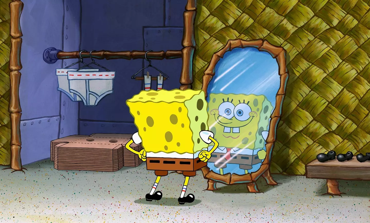 The burglar had a bit of an obsession with SpongeBob SquarePants.