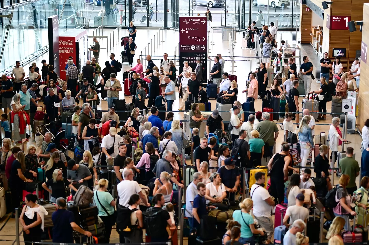 Tens of thousands of passengers will be affected (TOBIAS SCHWARZ/AFP via Getty Images)