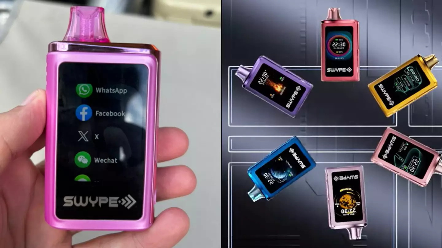 People are shocked after discovering disposable vape with touch screen and apps