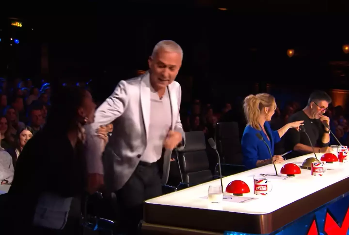 Alesha Dixon tried to get Bruno to leave with her. (ITV)