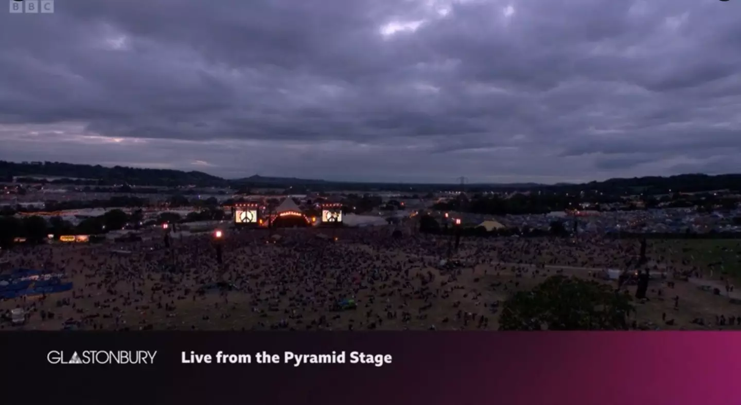 Before SZA's set. (BBC)