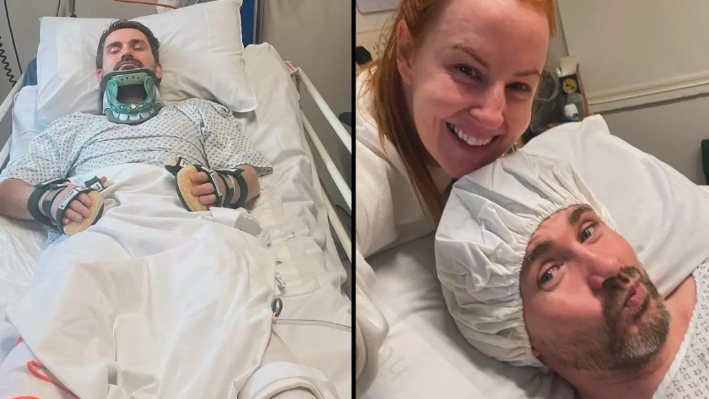 Dad who was left paralysed after cold water swim saw ‘very bright light’ before holding his breath